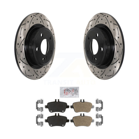 Rear Drill Slot Brake Rotors Semi-Metallic Pad Kit For Mercedes-Benz GLA250 CLA250 B250 B KDA-102138