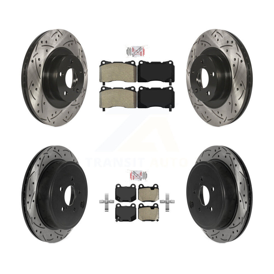 Front Rear Semi-Metallic Pad Drill Slot Brake Rotor Kit For Toyota 86 TRD Special Edition KDA-102728