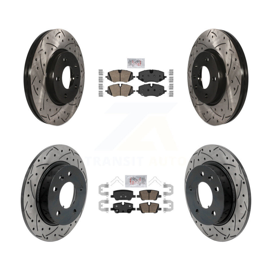 Front Rear Ceramic Pad Drill Slot Brake Rotors Kit For Chevrolet Trailblazer Buick Encore KDA-103133