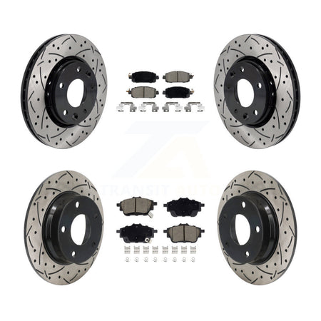 Front Rear Drill Slot Disc Brake Rotor Ceramic Pad Kit For Nissan Sentra rear brakes KDC-101068