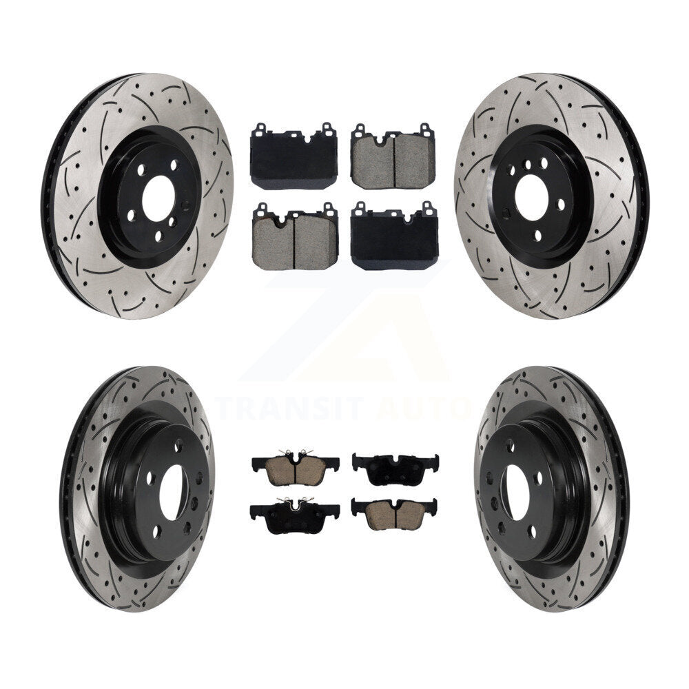 Front Rear Disc Brake Rotors And Ceramic Pads Kit (6Pc) For Mini Cooper Countryman KDC-101134