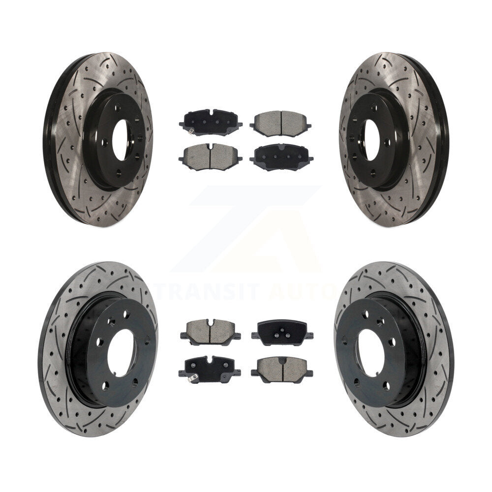 Front Rear Drill Slot Brake Rotors Ceramic Pad Kit For Chevrolet Trailblazer Buick Encore KDC-101189