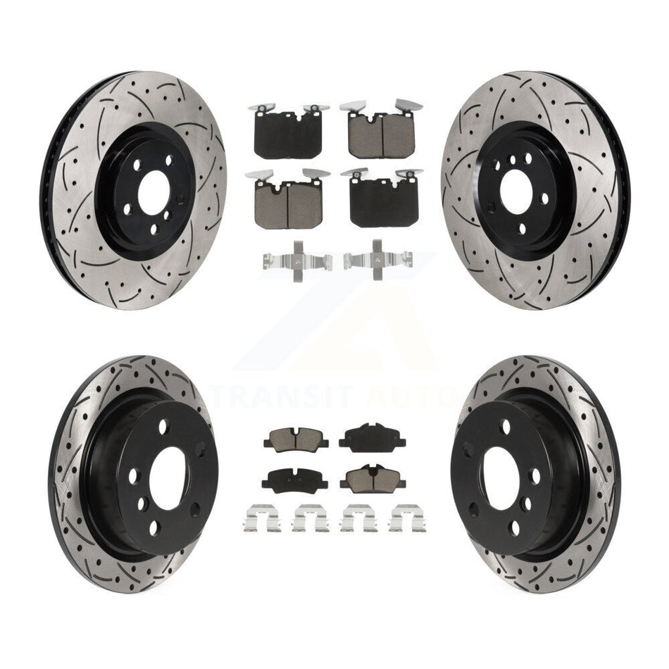 Front Rear Disc Brake Rotors And Ceramic Pads Kit (6Pc) For Mini Cooper KDC-101663