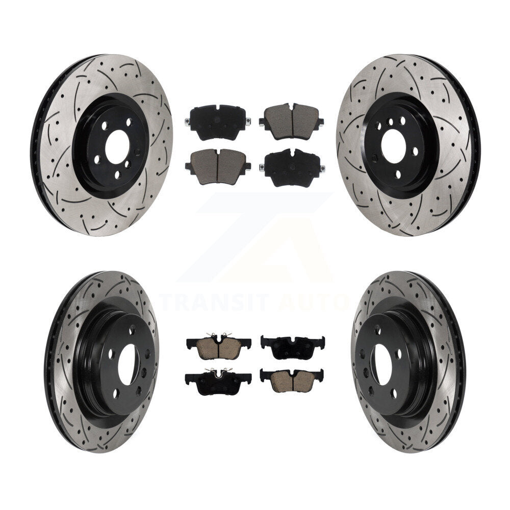 Front Rear Disc Brake Rotors And Ceramic Pads Kit (6Pc) For BMW 228i Gran Coupe KDC-101664