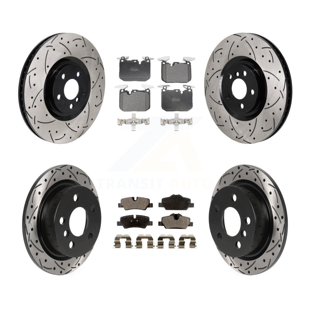 Front Rear Disc Brake Rotors And Semi-Metallic Pads Kit (6Pc) For Mini Cooper KDF-102013