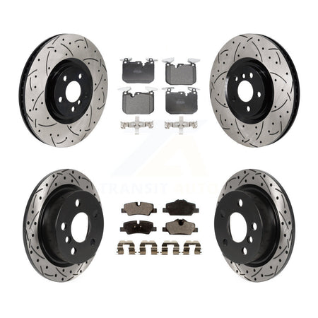 Front Rear Disc Brake Rotors And Semi-Metallic Pads Kit (6Pc) For Mini Cooper KDF-102013