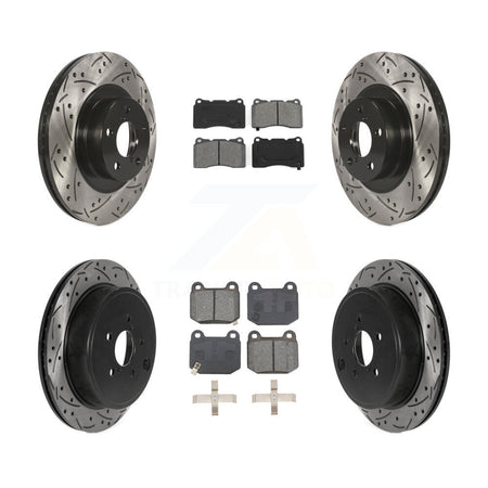 Front Rear Drill Slot Brake Rotor Semi-Metallic Pad Kit For Toyota 86 TRD Special Edition KDS-100943