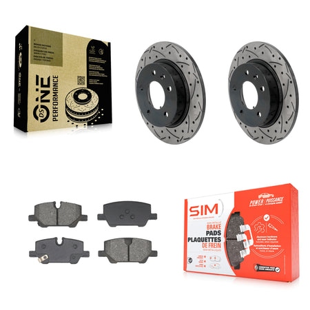 Rear Drill Slot Brake Rotors Semi-Metallic Pad Kit For Chevrolet Trailblazer Buick Encore KDS-101161