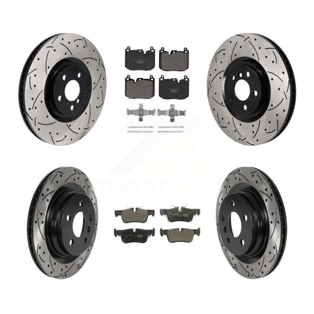 Front Rear Disc Brake Rotors And Ceramic Pads Kit (6Pc) For Mini Cooper Countryman KDT-101276