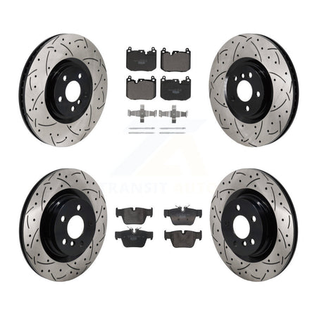 Front Rear Disc Brake Rotors And Ceramic Pads Kit (6Pc) For BMW X2 Mini Cooper Clubman KDT-101277