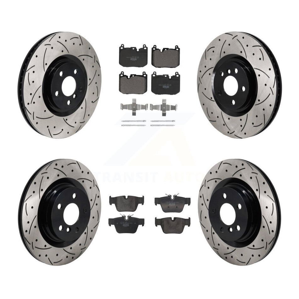 Front Rear Disc Brake Rotors And Ceramic Pads Kit (6Pc) For BMW X2 Mini Cooper Clubman KDT-101277