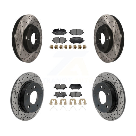 Front Rear Drill Slot Brake Rotors Ceramic Pad Kit For Chevrolet Trailblazer Buick Encore KDT-101330