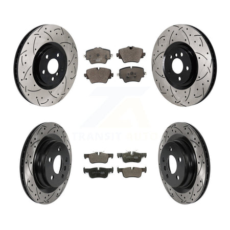Front Rear Disc Brake Rotors And Ceramic Pads Kit (6Pc) For BMW 228i Gran Coupe KDT-102101
