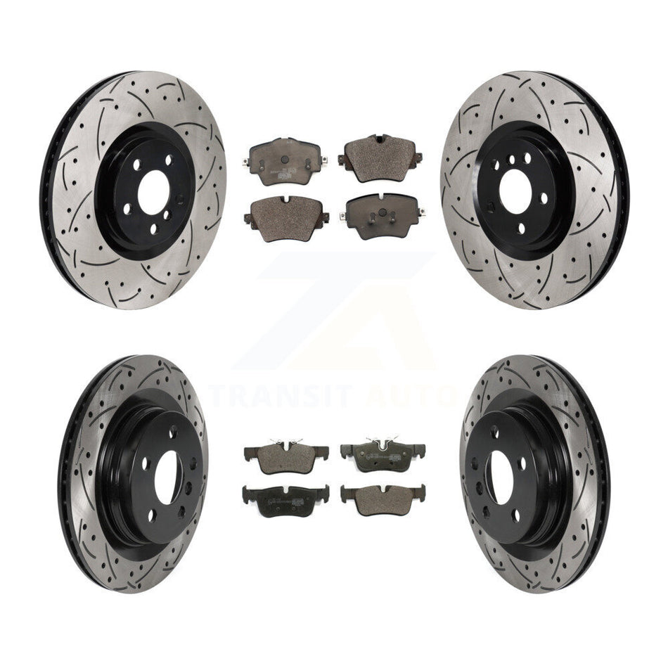 Front Rear Disc Brake Rotors And Ceramic Pads Kit (6Pc) For BMW 228i Gran Coupe KDT-102101