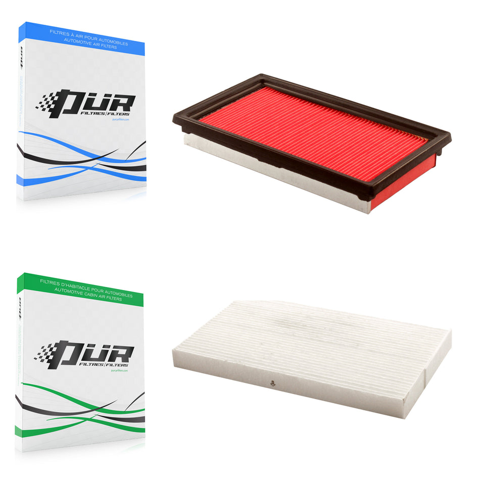 1x Air + 1x Cabin Filter (2 Total) Kit For 2009-2014 Nissan Cube KFL-100002