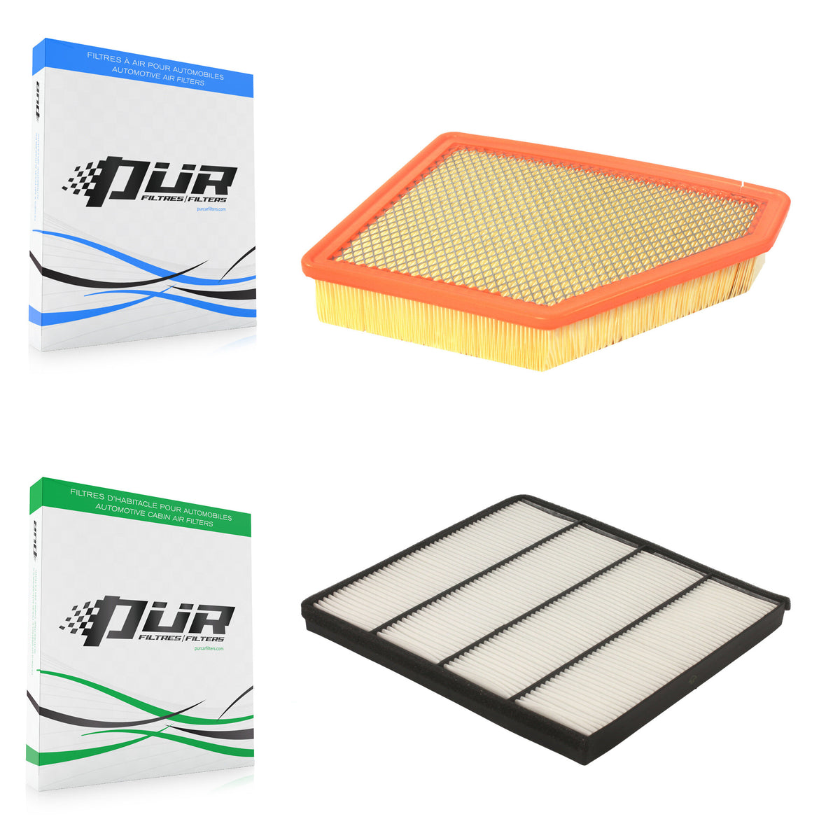 1x Air + 1x Cabin Filter (2 Total) Kit For Chevrolet Camaro KFL-100003
