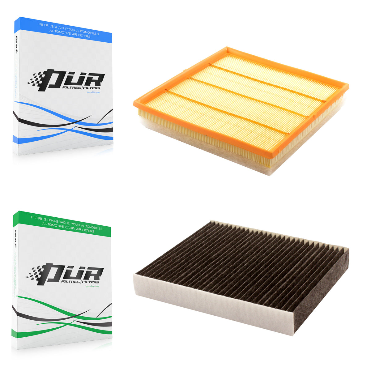 1x Air + 1x Cabin Filter (2 Total) Kit For Cadillac SRX Saab 9-4X KFL-100029