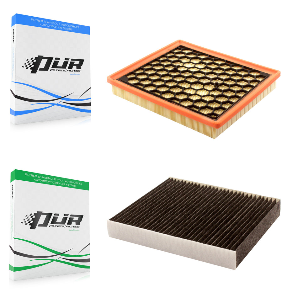 1x Air + 1x Cabin Filter (2 Total) Kit For Buick LaCrosse Chevrolet Malibu Regal Saab 9-5 KFL-100034