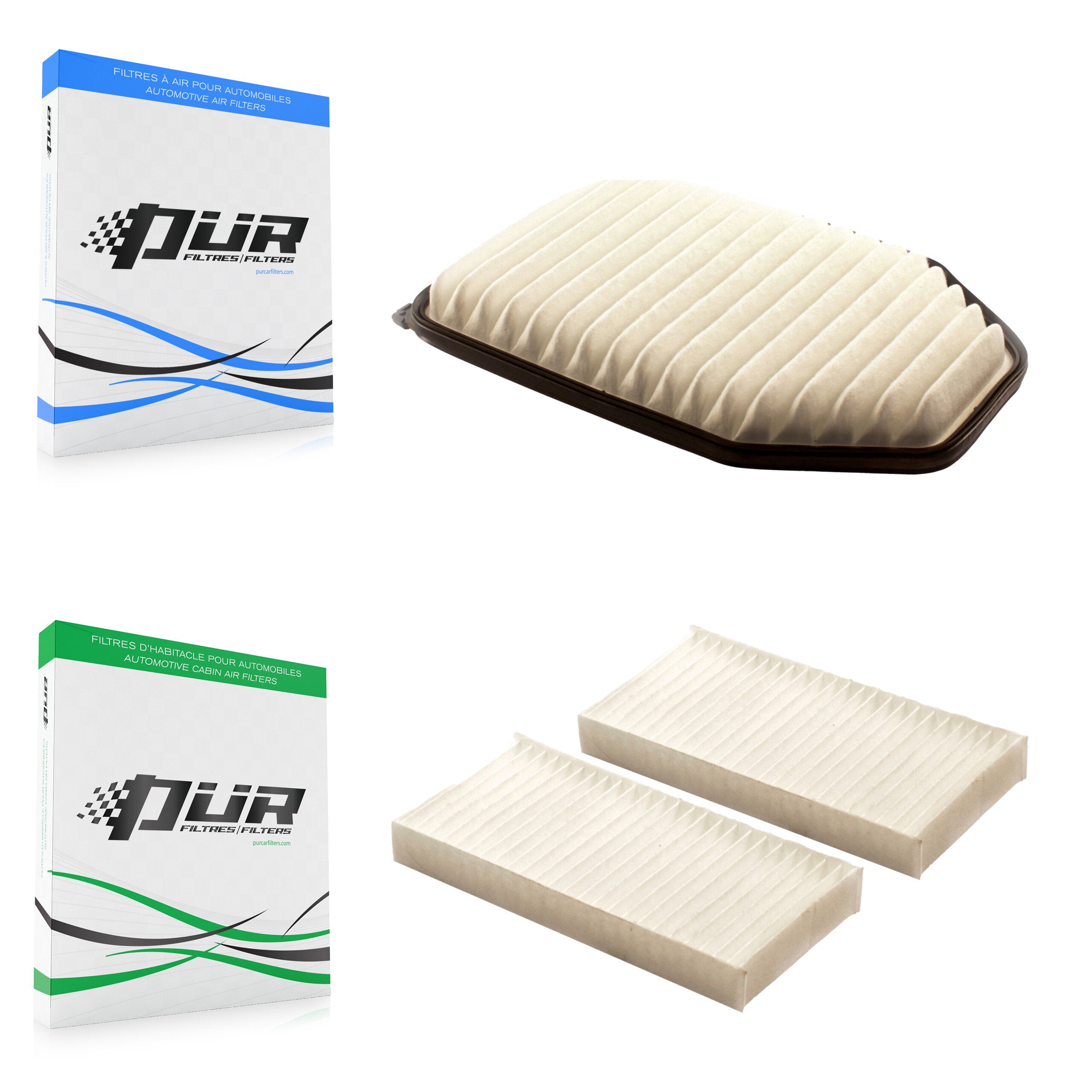 1x Air + 1x Cabin Filter (2 Total) Kit For Jeep Wrangler JK KFL-100049