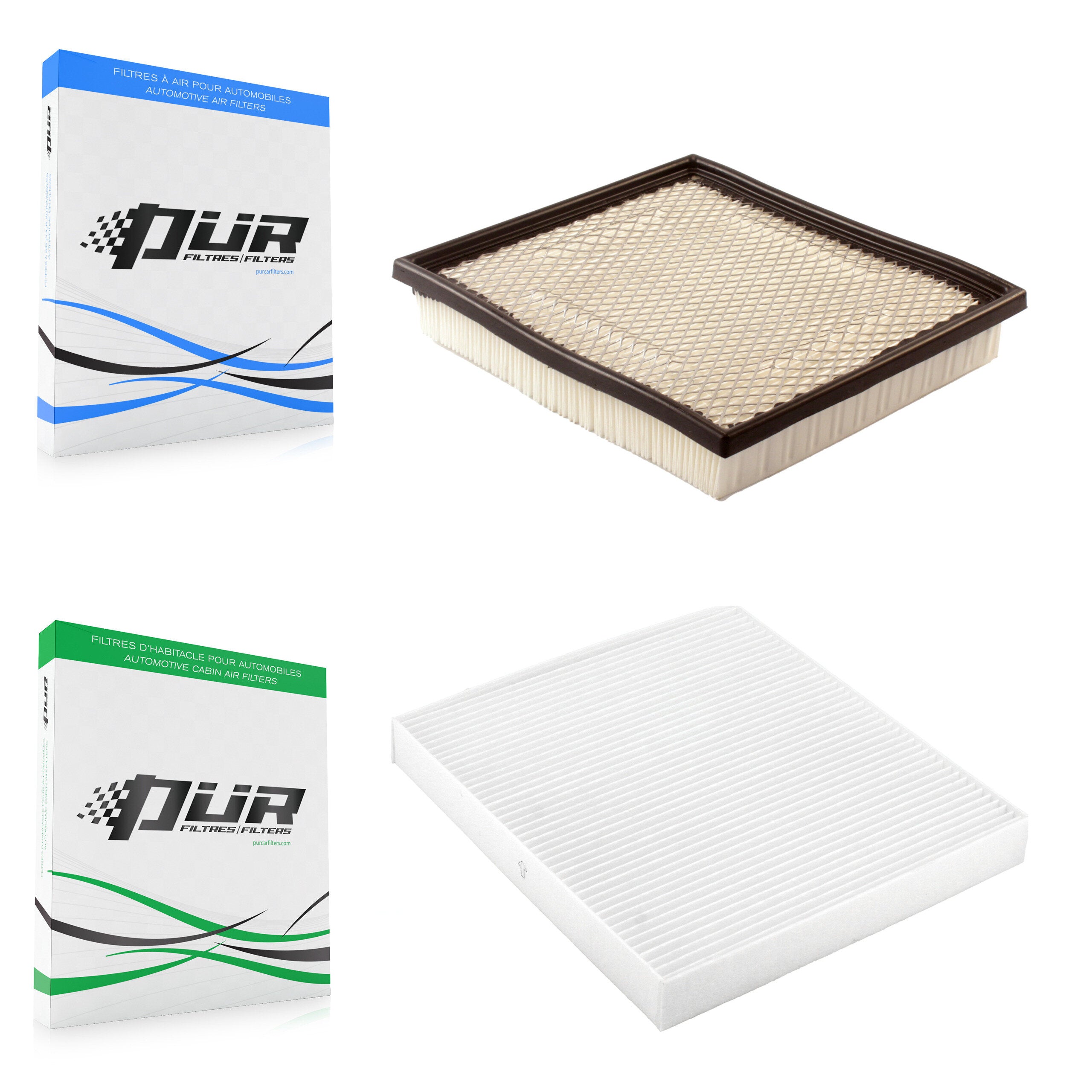 1x Air + 1x Cabin Filter (2 Total) Kit For Chrysler Sebring Dodge Avenger KFL-100050