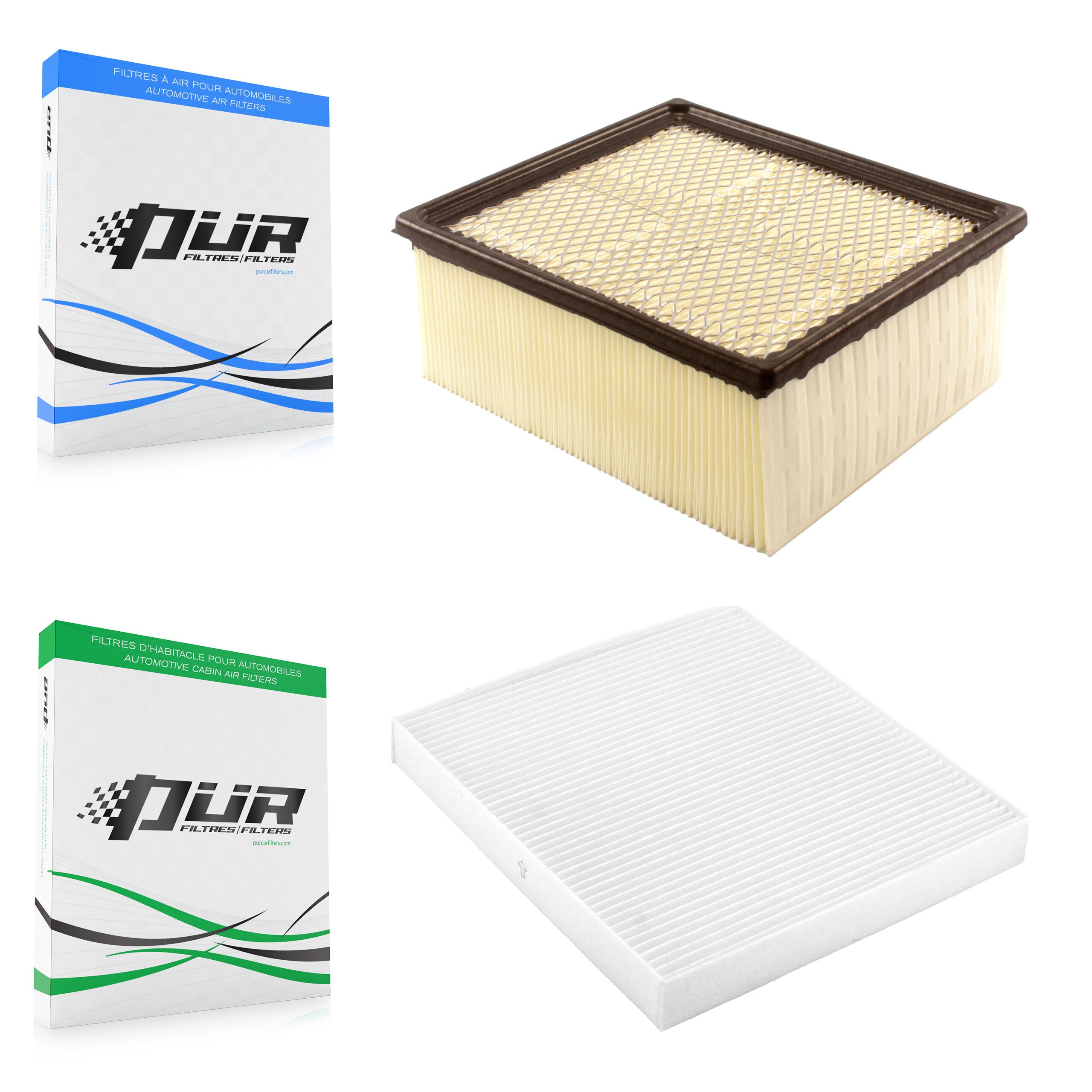1x Air + 1x Cabin Filter (2 Total) Kit For 2009 Dodge Ram 2500 3500 6.7L KFL-100053