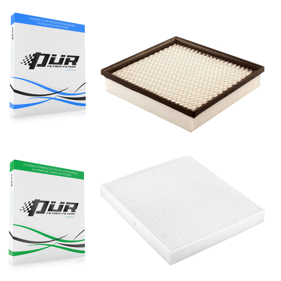1x Air + 1x Cabin Filter (2 Total) Kit For Dodge Journey Chrysler 200 Avenger 3.6L KFL-100056