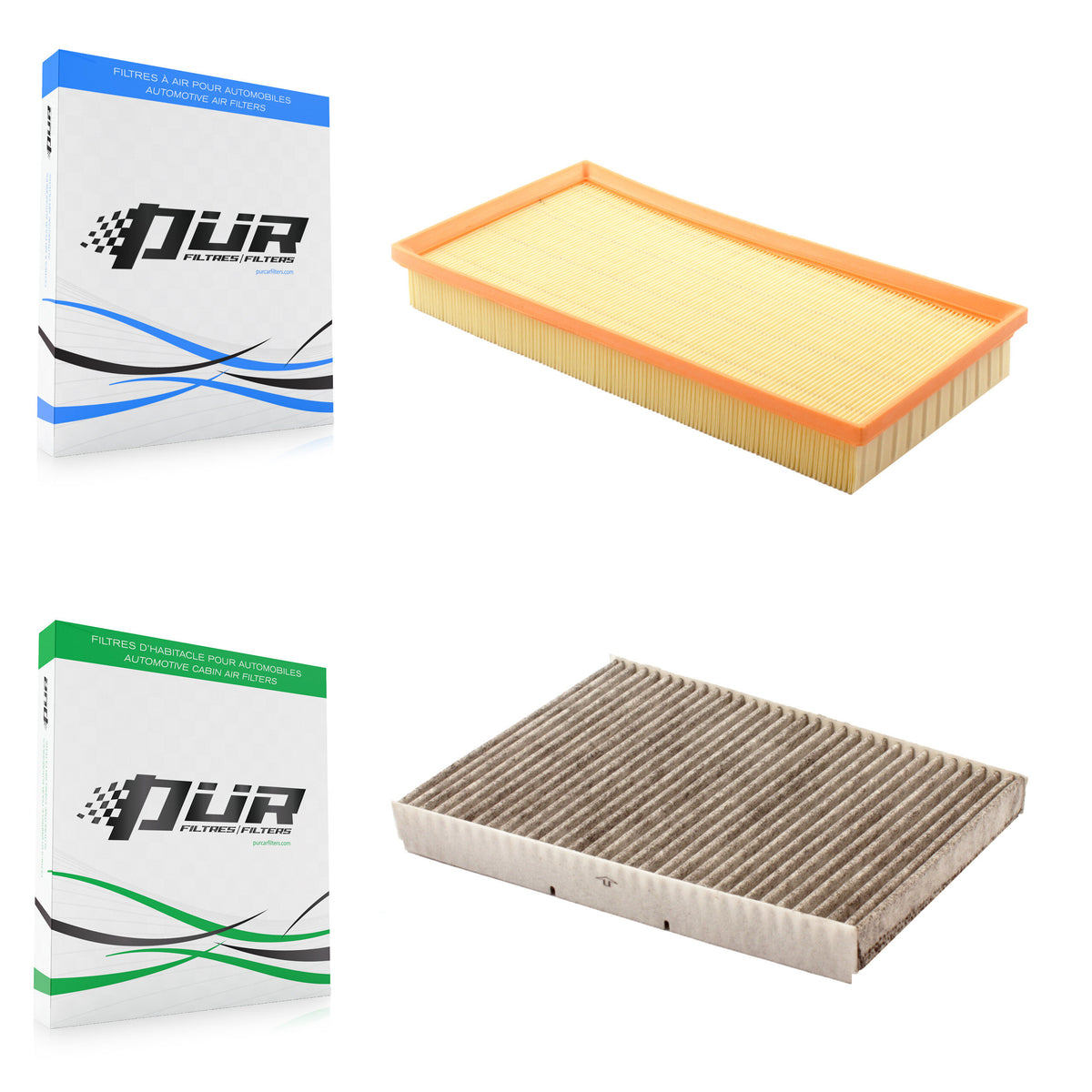1x Air + 1x Cabin Filter (2 Total) Kit For Volkswagen Jetta Golf Beetle City Audi TT R32 KFL-100062