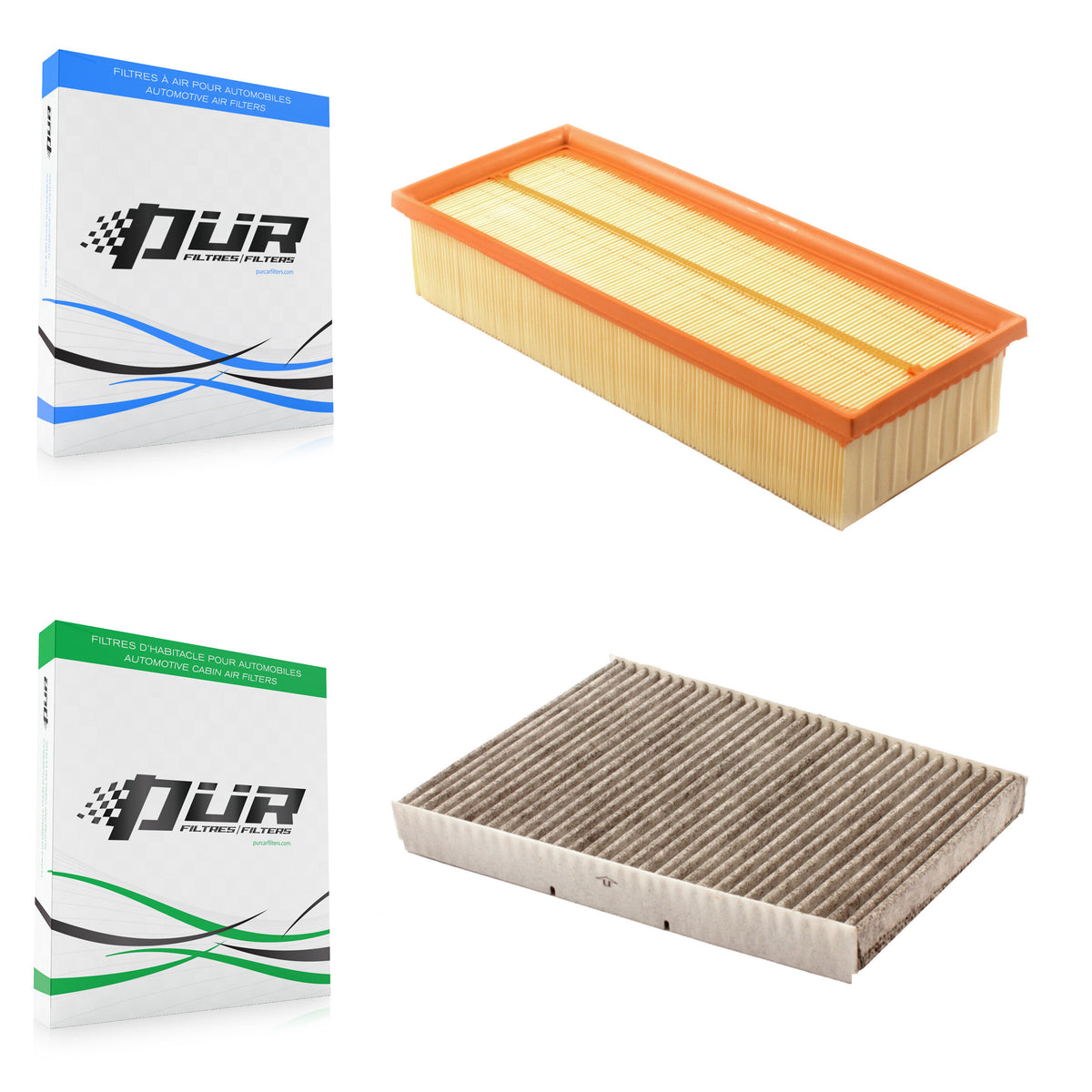 1x Air + 1x Cabin Filter (2 Total) Kit For Volkswagen Jetta KFL-100063