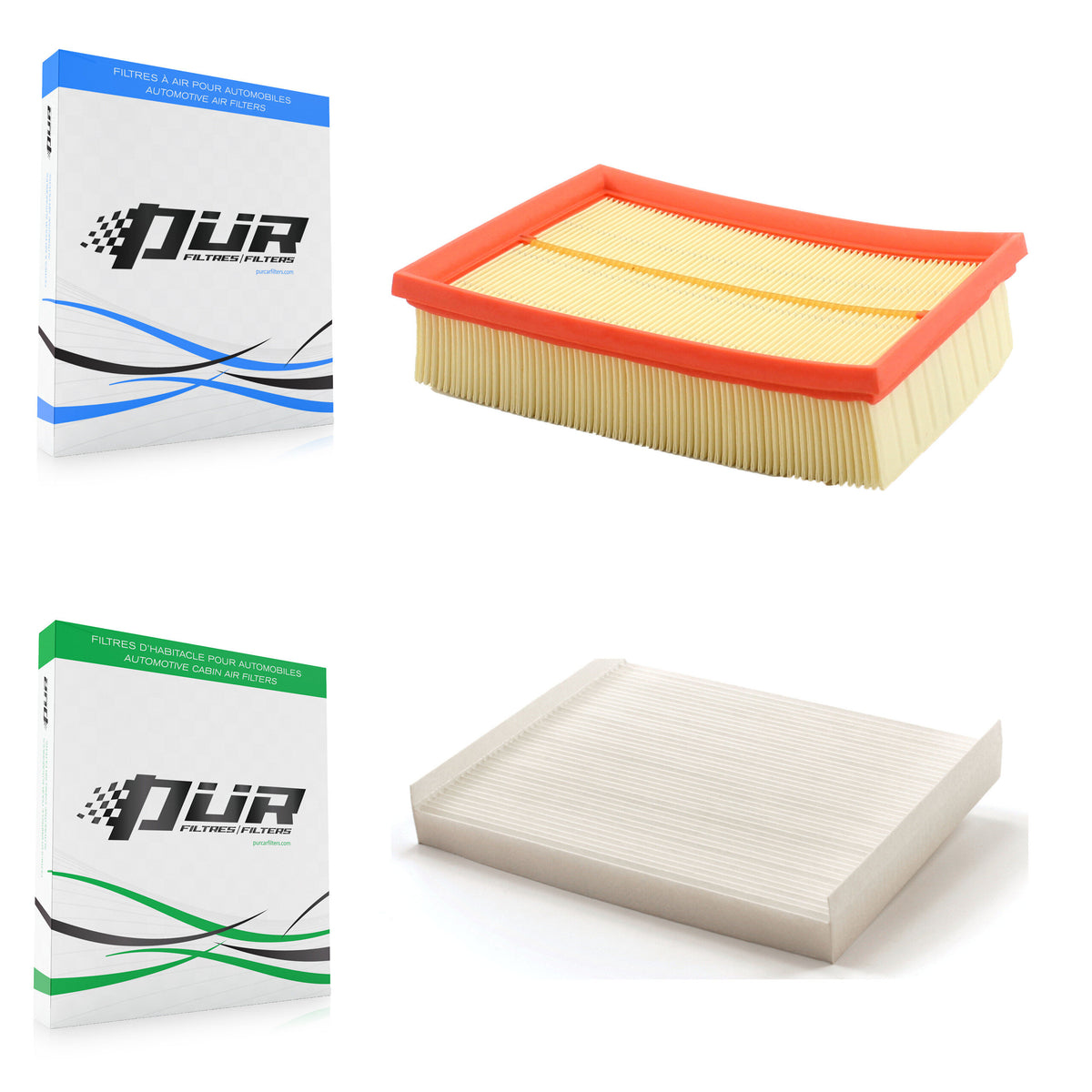 1x Air + 1x Cabin Filter (2 Total) Kit For Ford Fusion Mercury Milan 3.0L KFL-100065