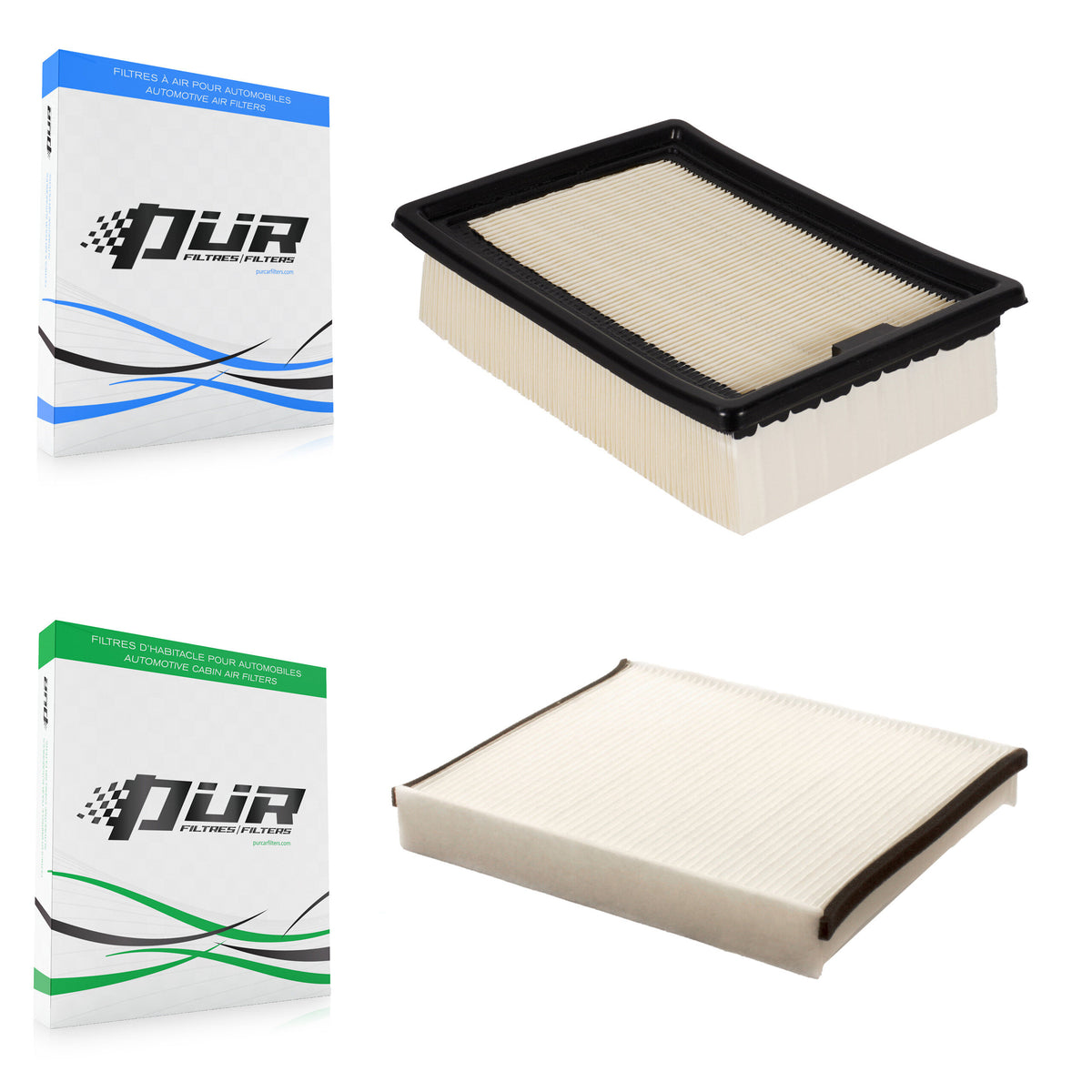 1x Air + 1x Cabin Filter (2 Total) Kit For Ford Escape Transit Connect KFL-100073