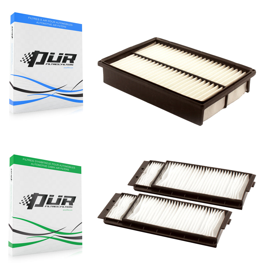 1x Air + 1x Cabin Filter (2 Total) Kit For Mazda 3 5 Sport KFL-100085