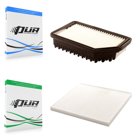 1x Air + 1x Cabin Filter (2 Total) Kit For 2012-2017 Hyundai Accent Kia Rio Veloster KFL-100133
