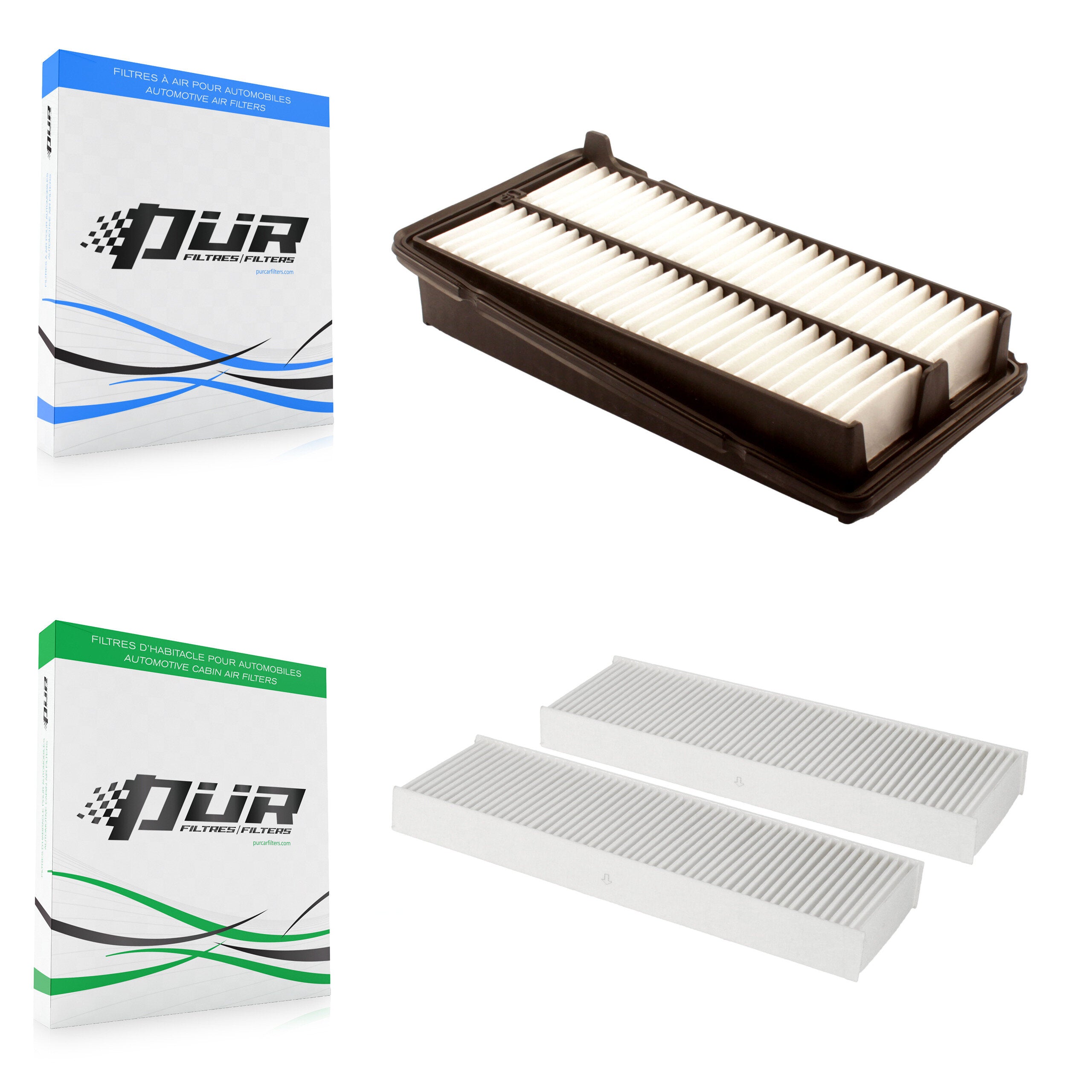 1x Air + 1x Cabin Filter (2 Total) Kit For Honda Accord Acura TL CL KFL-100147