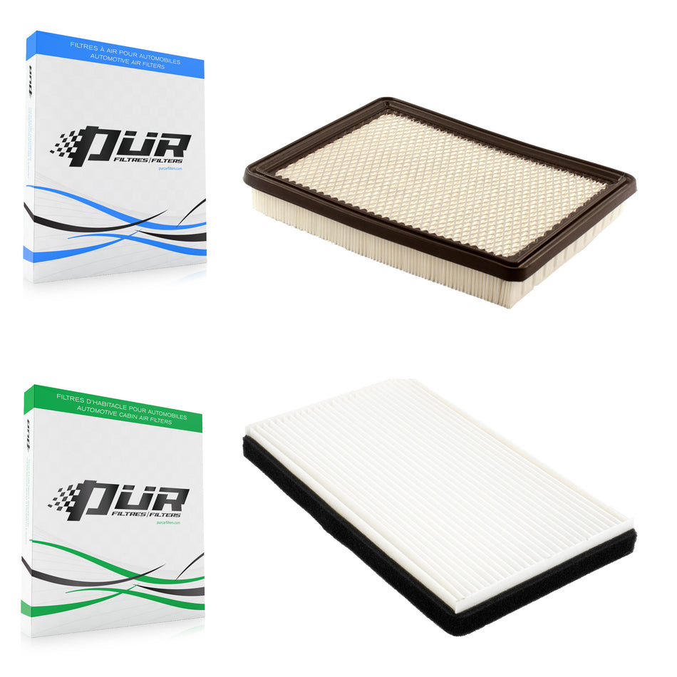 1x Air + 1x Cabin Filter (2 Total) Kit For Buick LaCrosse Chevrolet Pontiac Grand Prix KFL-100157