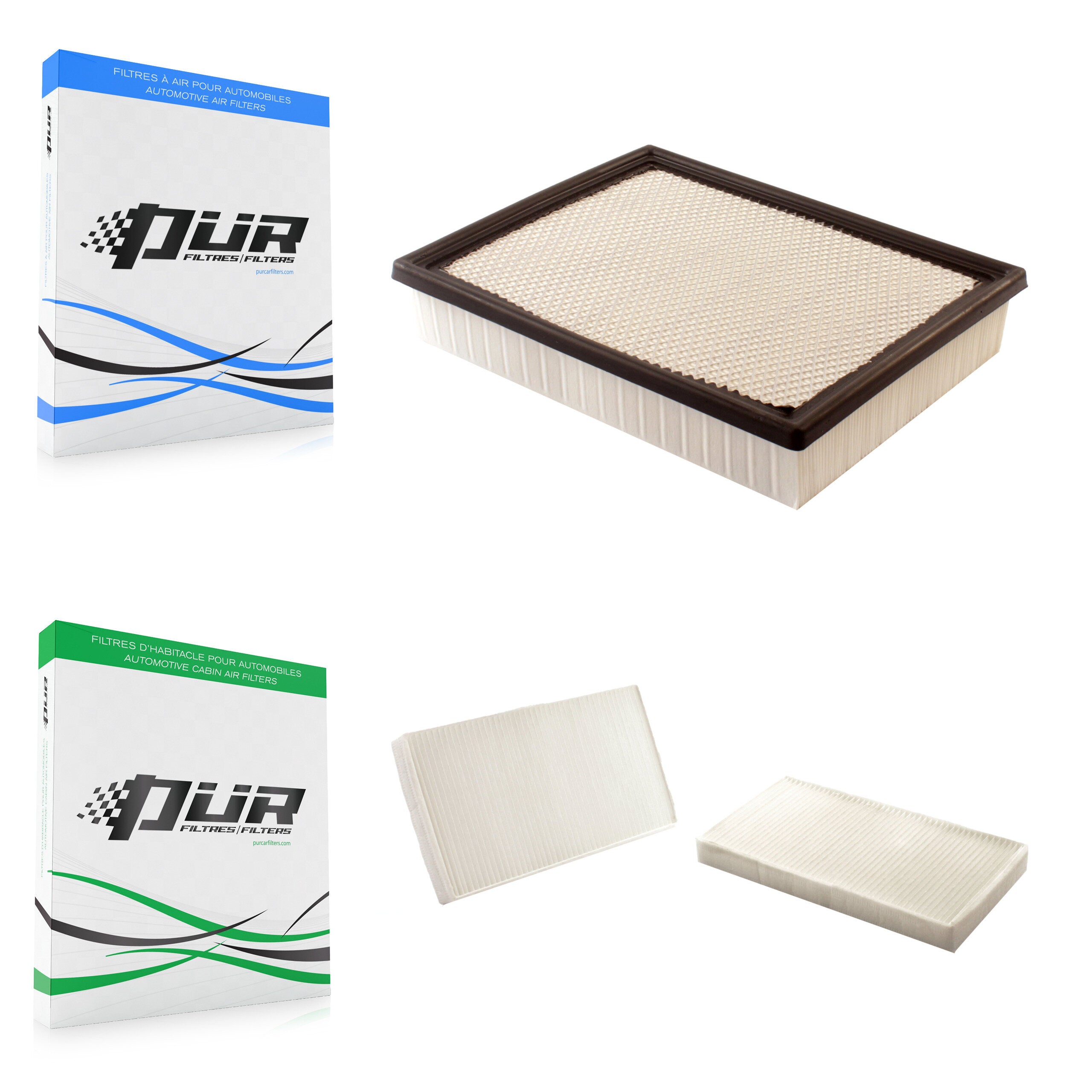 1x Air + 1x Cabin Filter (2 Total) Kit For Chevrolet GMC Silverado 1500 Sierra 2500 HD XL KFL-100162