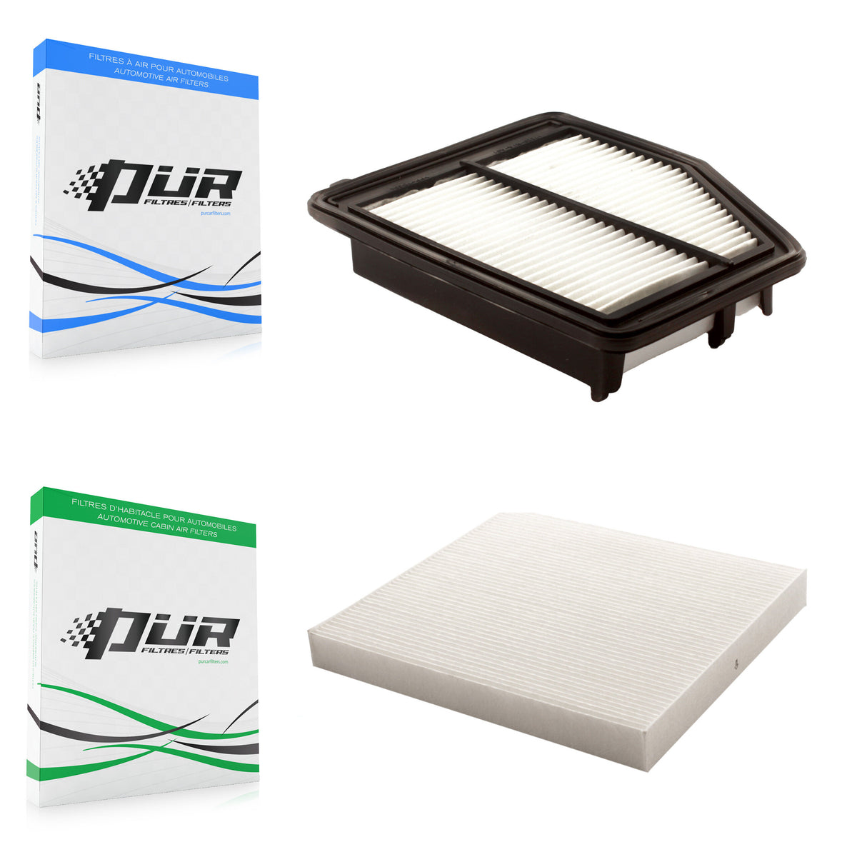 1x Air + 1x Cabin Filter (2 Total) Kit For Honda Civic Acura ILX KFL-100180