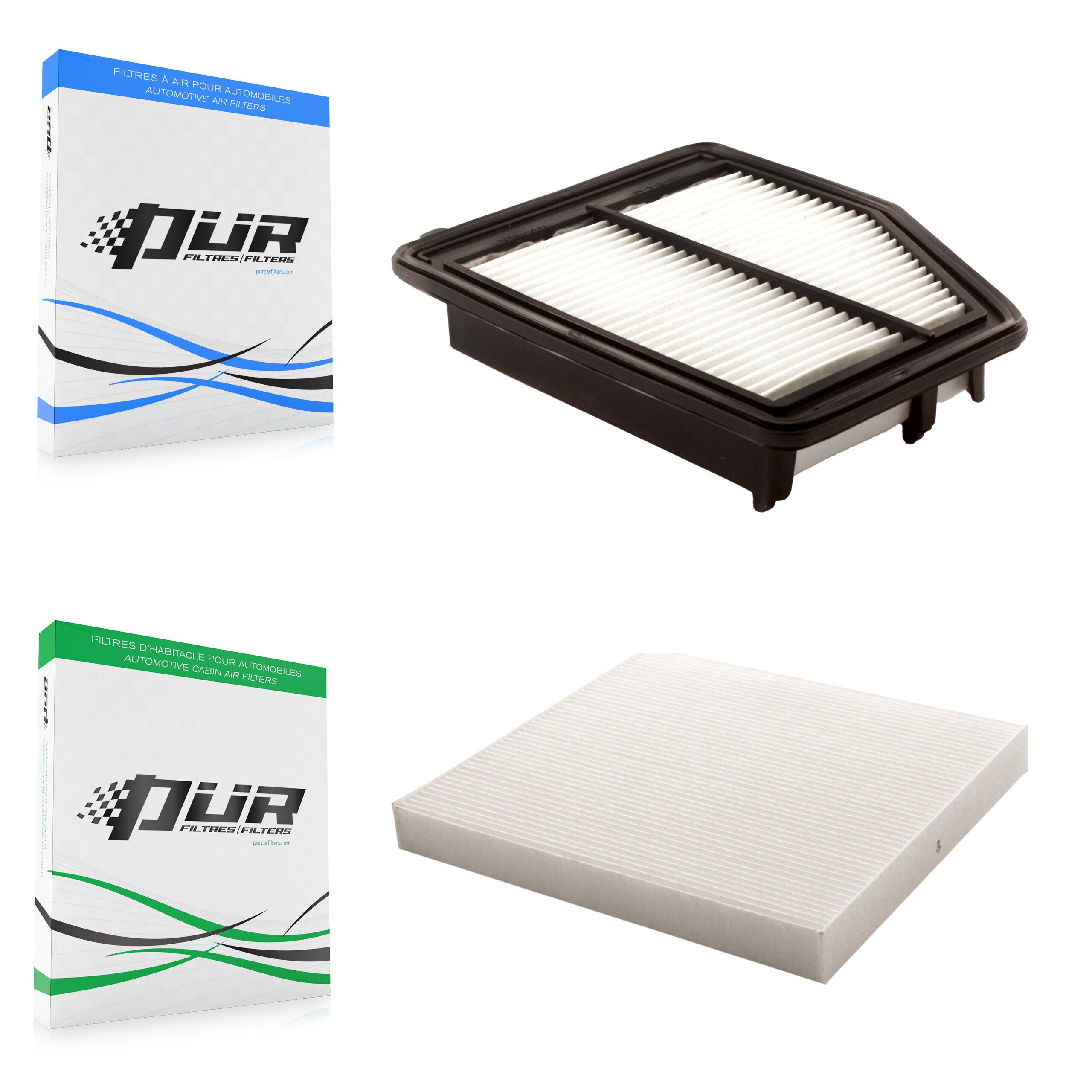 1x Air + 1x Cabin Filter (2 Total) Kit For Honda Civic Acura ILX KFL-100180