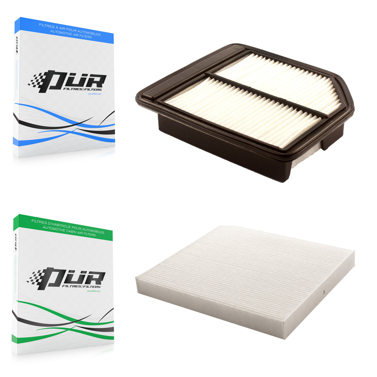 1x Air + 1x Cabin Filter (2 Total) Kit For Honda Civic KFL-100185