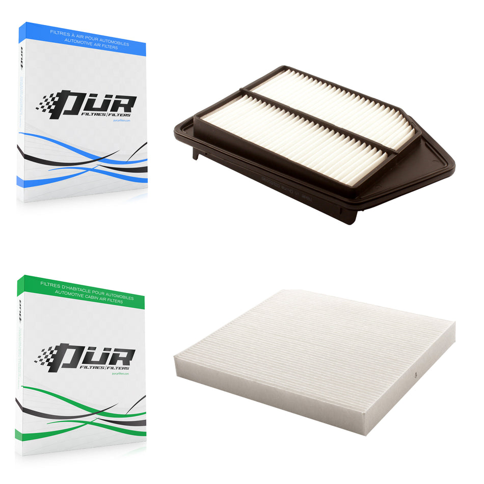 1x Air + 1x Cabin Filter (2 Total) Kit For Honda Accord Acura TLX 2.4L KFL-100199