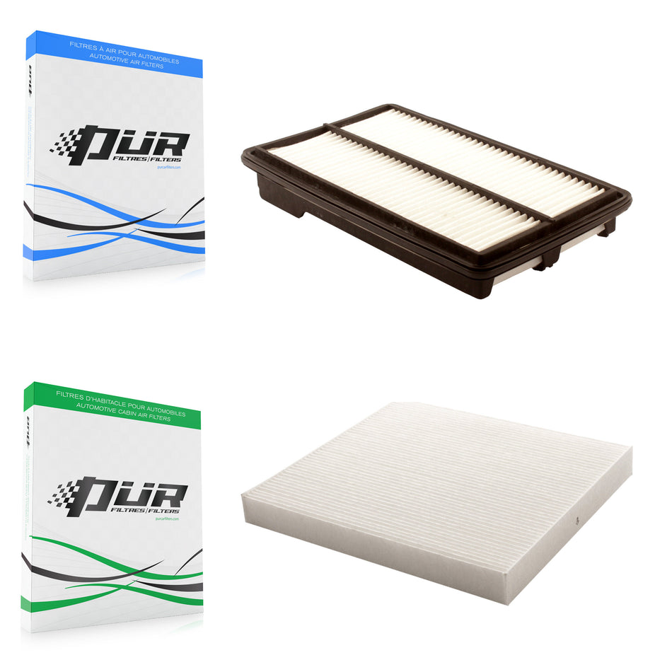 1x Air + 1x Cabin Filter (2 Total) Kit For 2013-2017 Honda Accord 3.5L KFL-100200