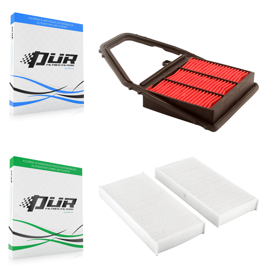 1x Air + 1x Cabin Filter (2 Total) Kit For Honda Civic Acura EL KFL-100209