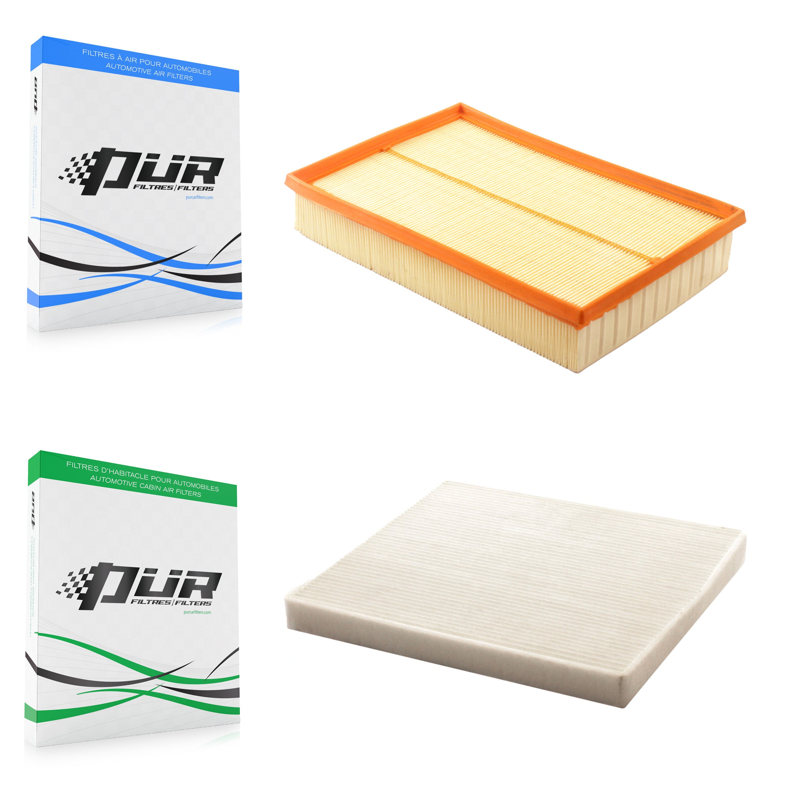 1x Air + 1x Cabin Filter (2 Total) Kit For Volvo S60 XC70 V70 S80 KFL-100212