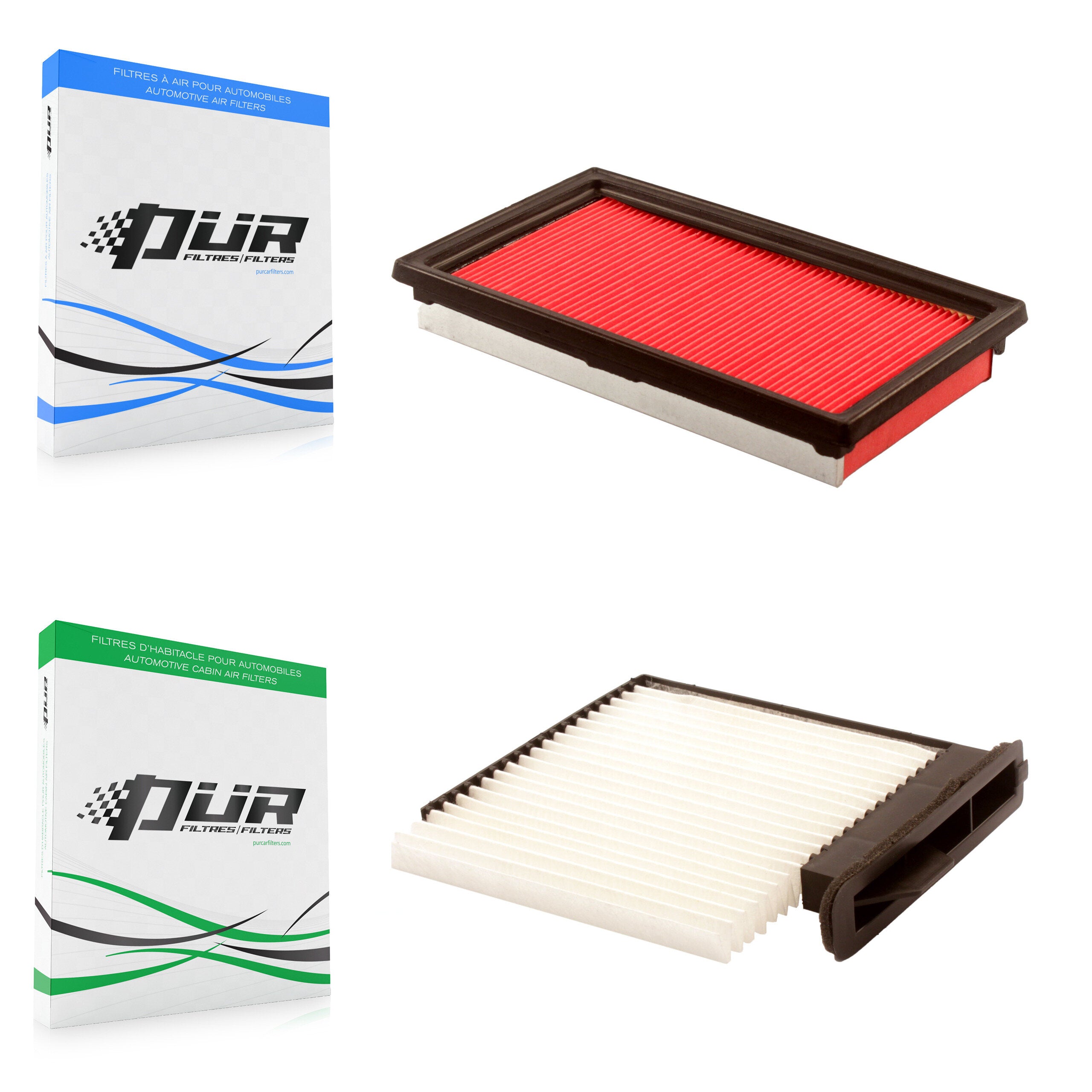 1x Air + 1x Cabin Filter (2 Total) Kit For 2007-2011 Nissan Versa KFL-100219