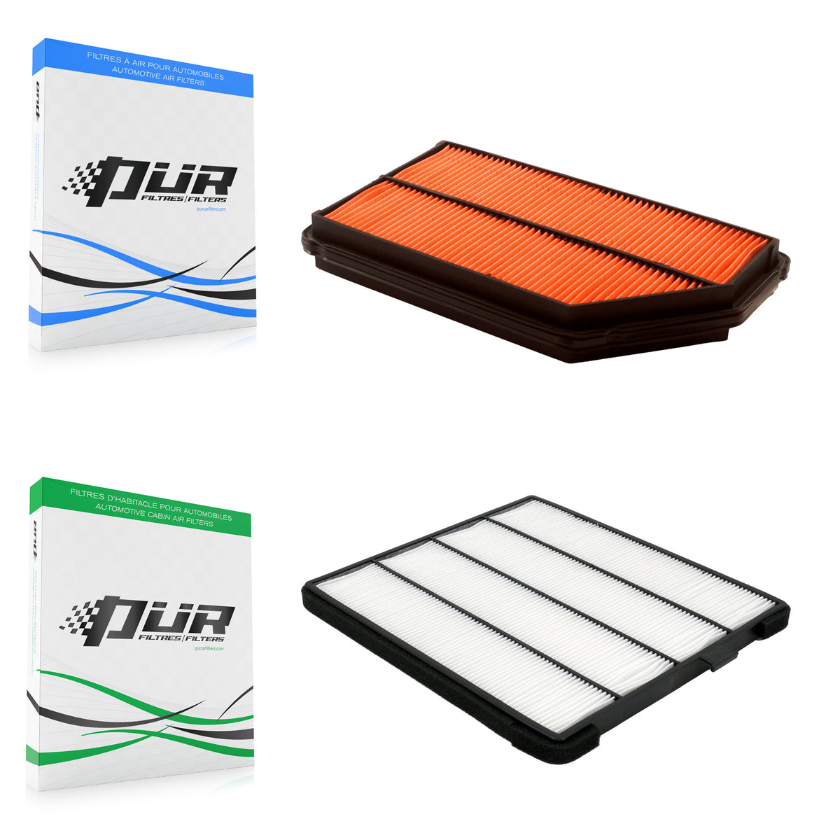 1x Air + 1x Cabin Filter (2 Total) Kit For Honda Pilot Acura MDX KFL-100279