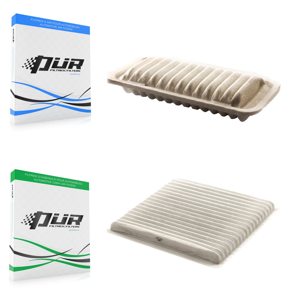 1x Air + 1x Cabin Filter (2 Total) Kit For Toyota Echo Scion xB xA KFL-100282