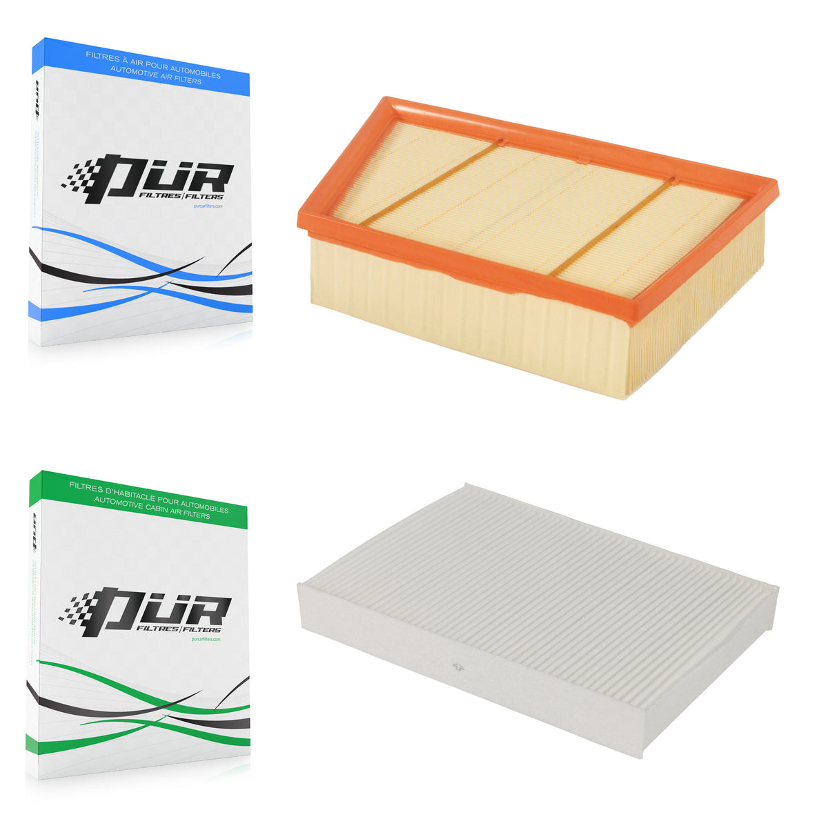 1x Air + 1x Cabin Filter (2 Total) Kit For Land Rover Range Evoque Discovery Sport LR2 KFL-100311