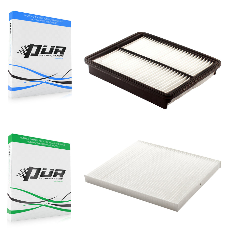 1x Air + 1x Cabin Filter (2 Total) Kit For Hyundai Kia Optima Sonata Santa Fe Azera KFL-100323