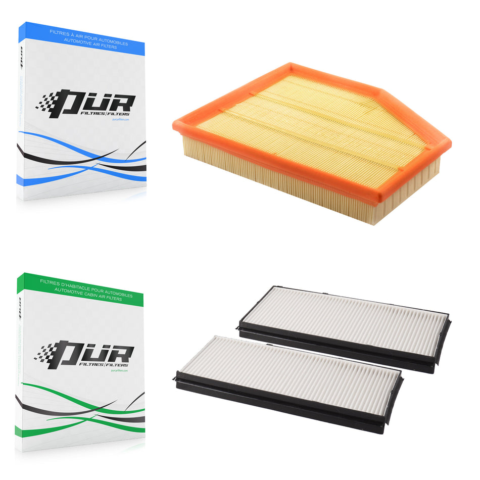 1x Air + 1x Cabin Filter (2 Total) Kit For BMW 530i 530xi 528i xDrive 525i 528xi 525xi KFL-100331