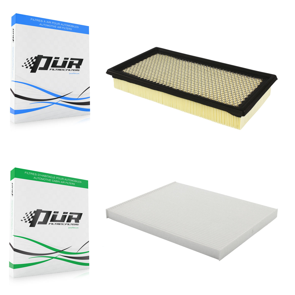 1x Air + 1x Cabin Filter (2 Total) Kit For 2016 Lincoln MKX 3.7L Old Body Style KFL-100349