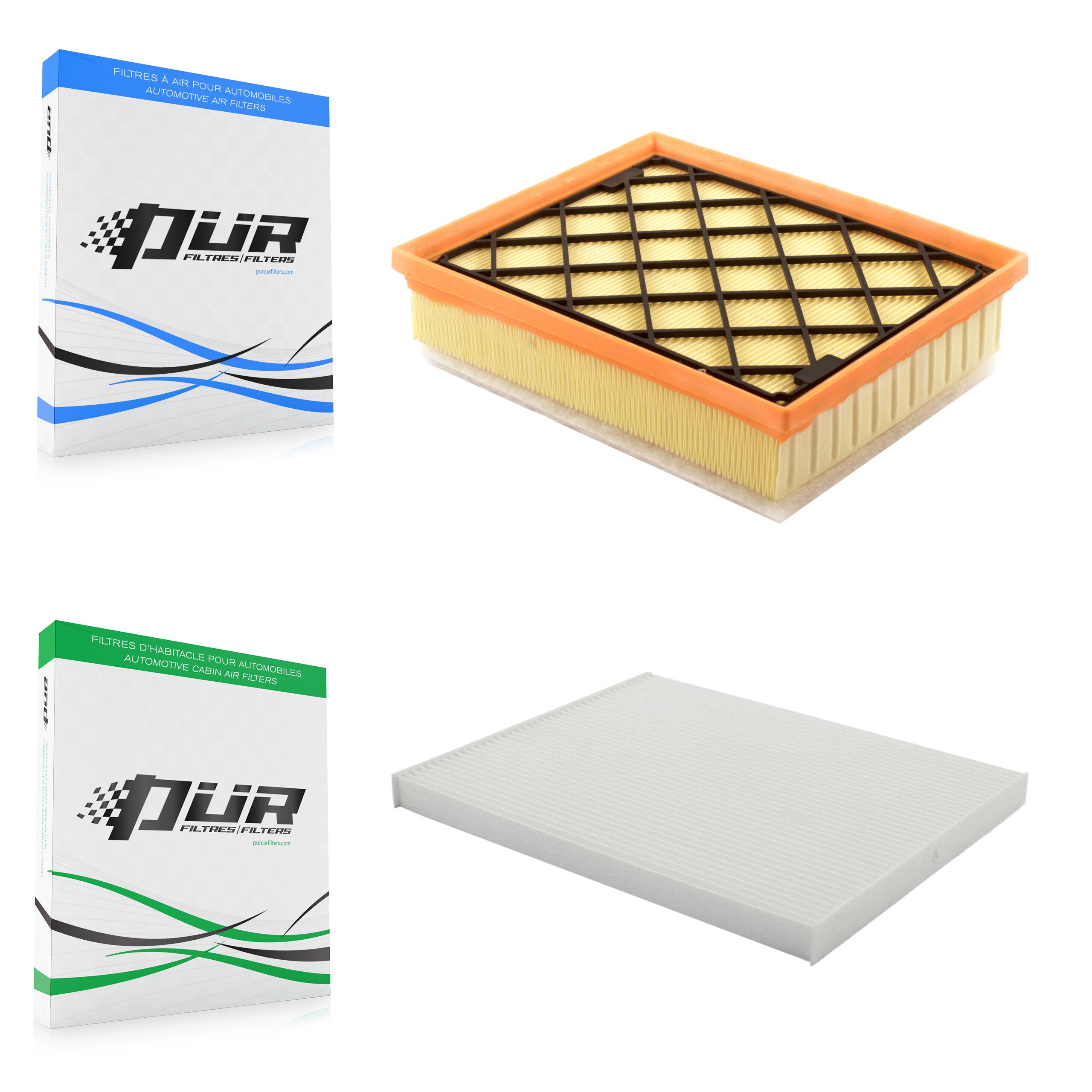 1x Air + 1x Cabin Filter (2 Total) Kit For Ford Edge Fusion Lincoln Nautilus MKX MKZ KFL-100351